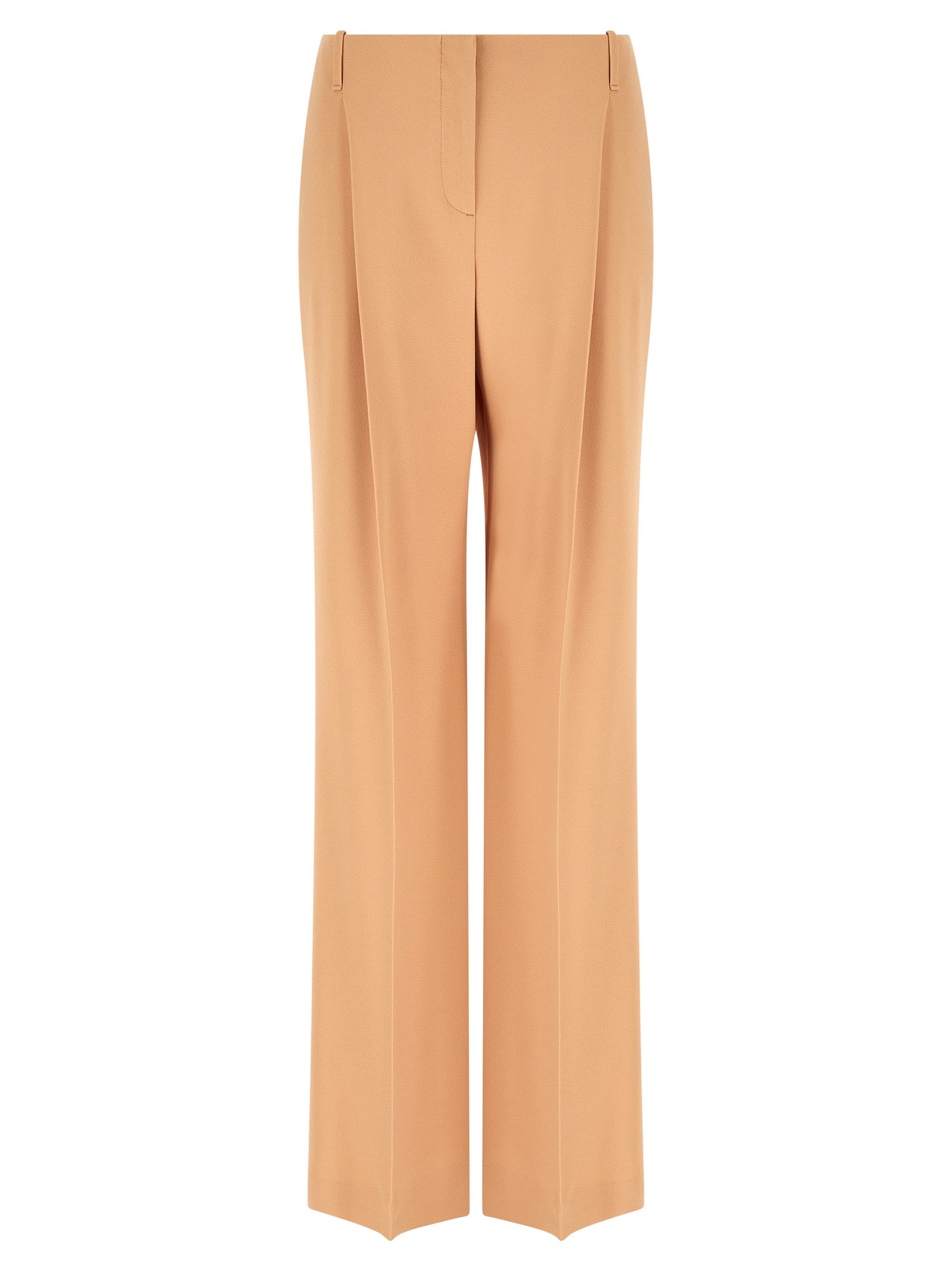 Beige Acetate Casual Pants