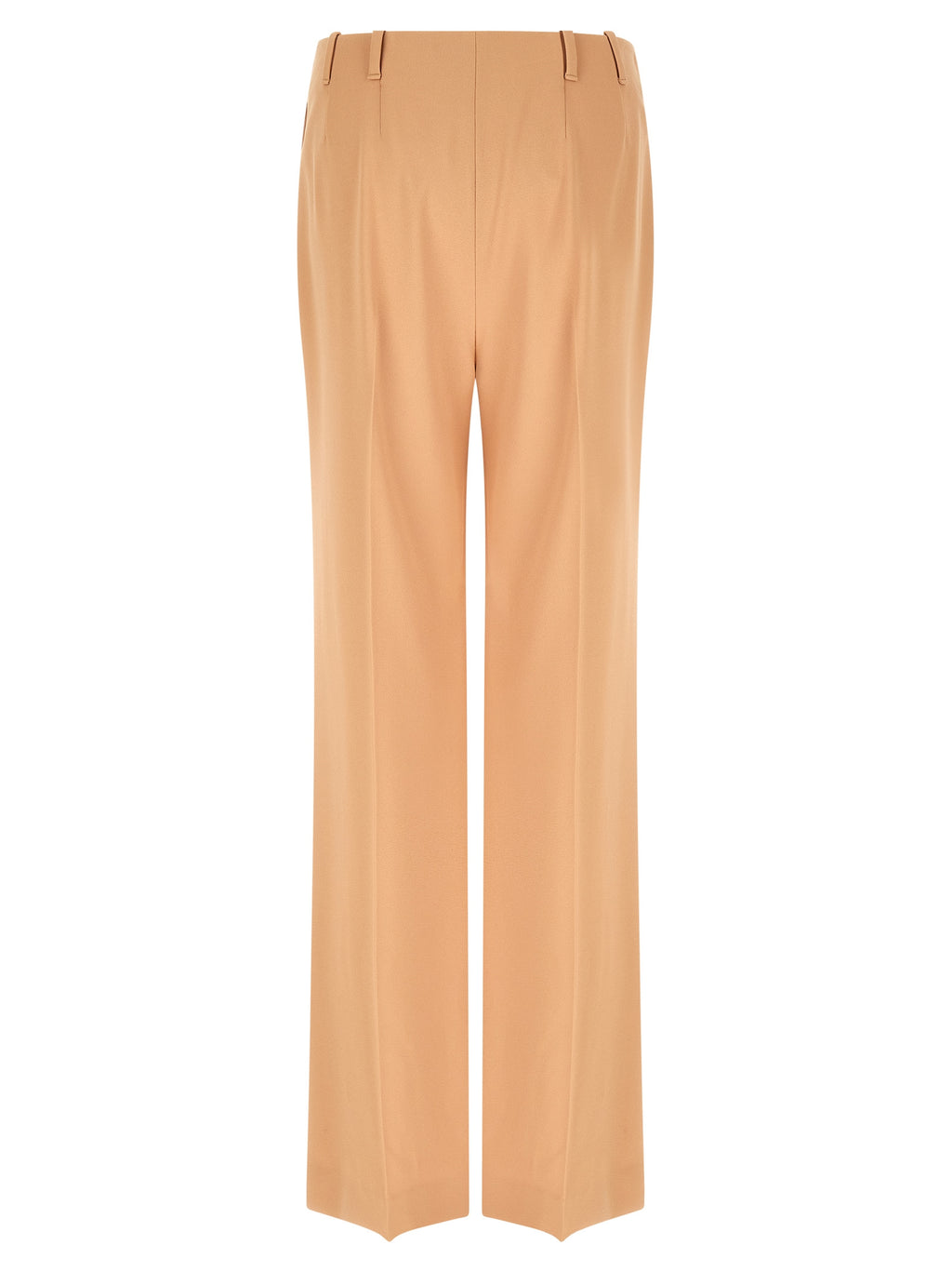Beige Acetate Casual Pants