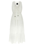 White Cotton Long Dress