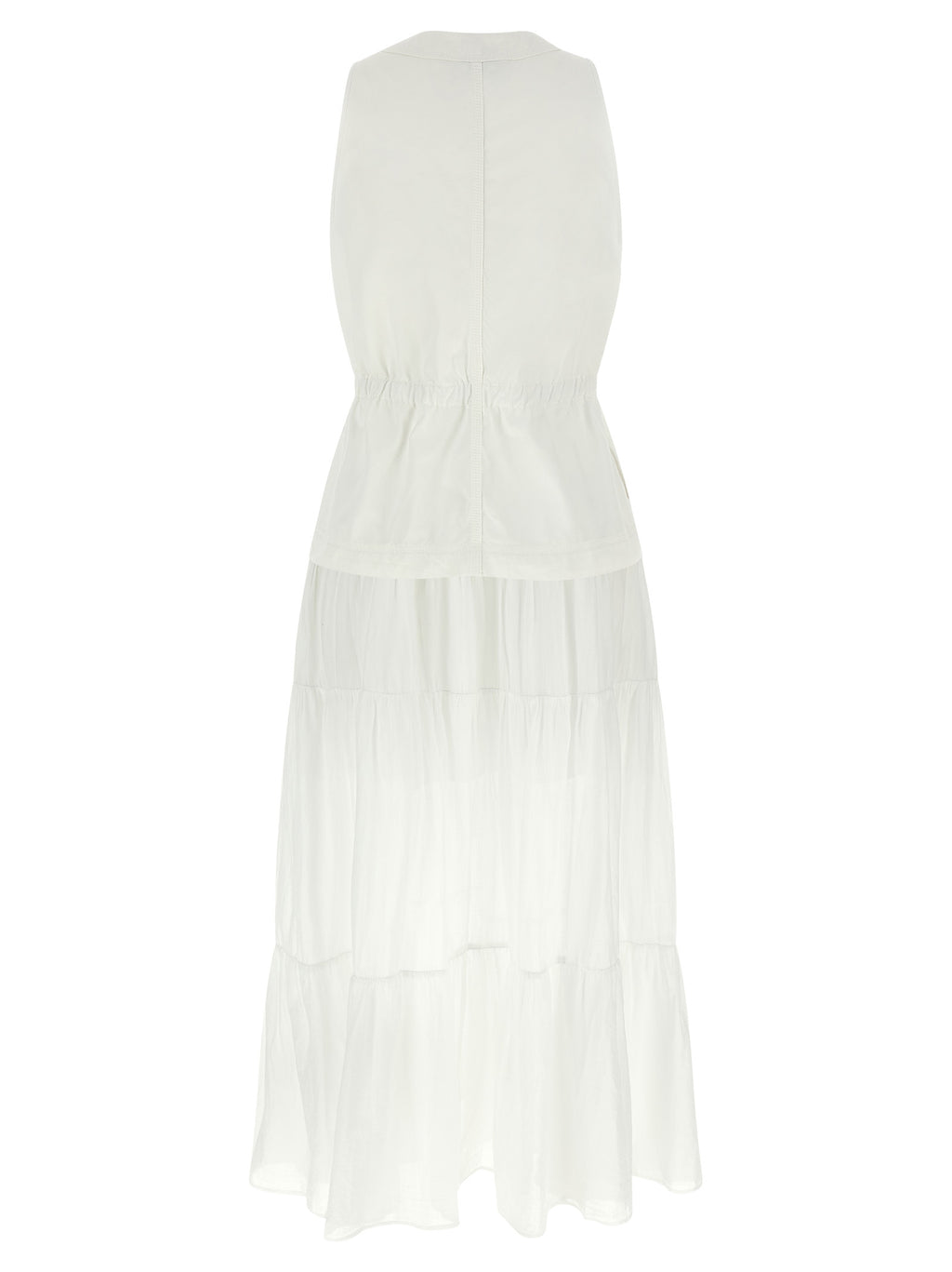 White Cotton Long Dress