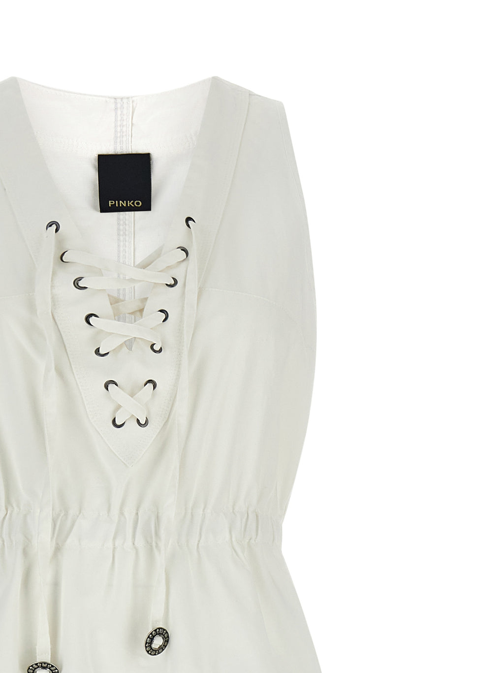 White Cotton Long Dress