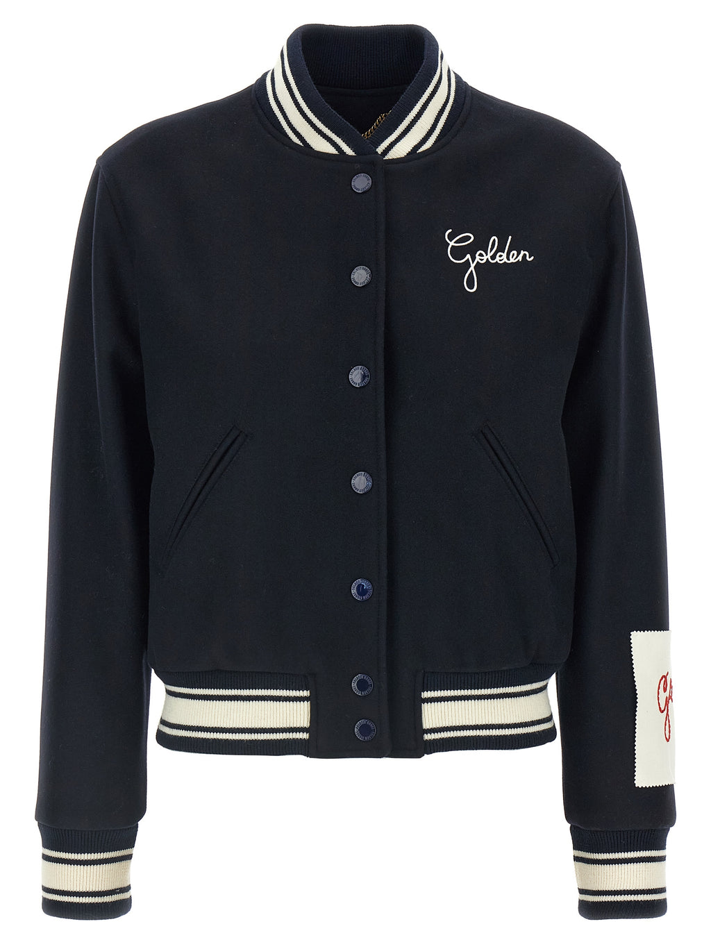 Blue Virgin Wool Bomber