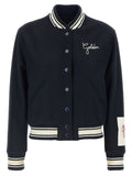 Blue Virgin Wool Bomber