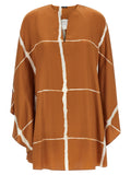 Brown Silk Blouse