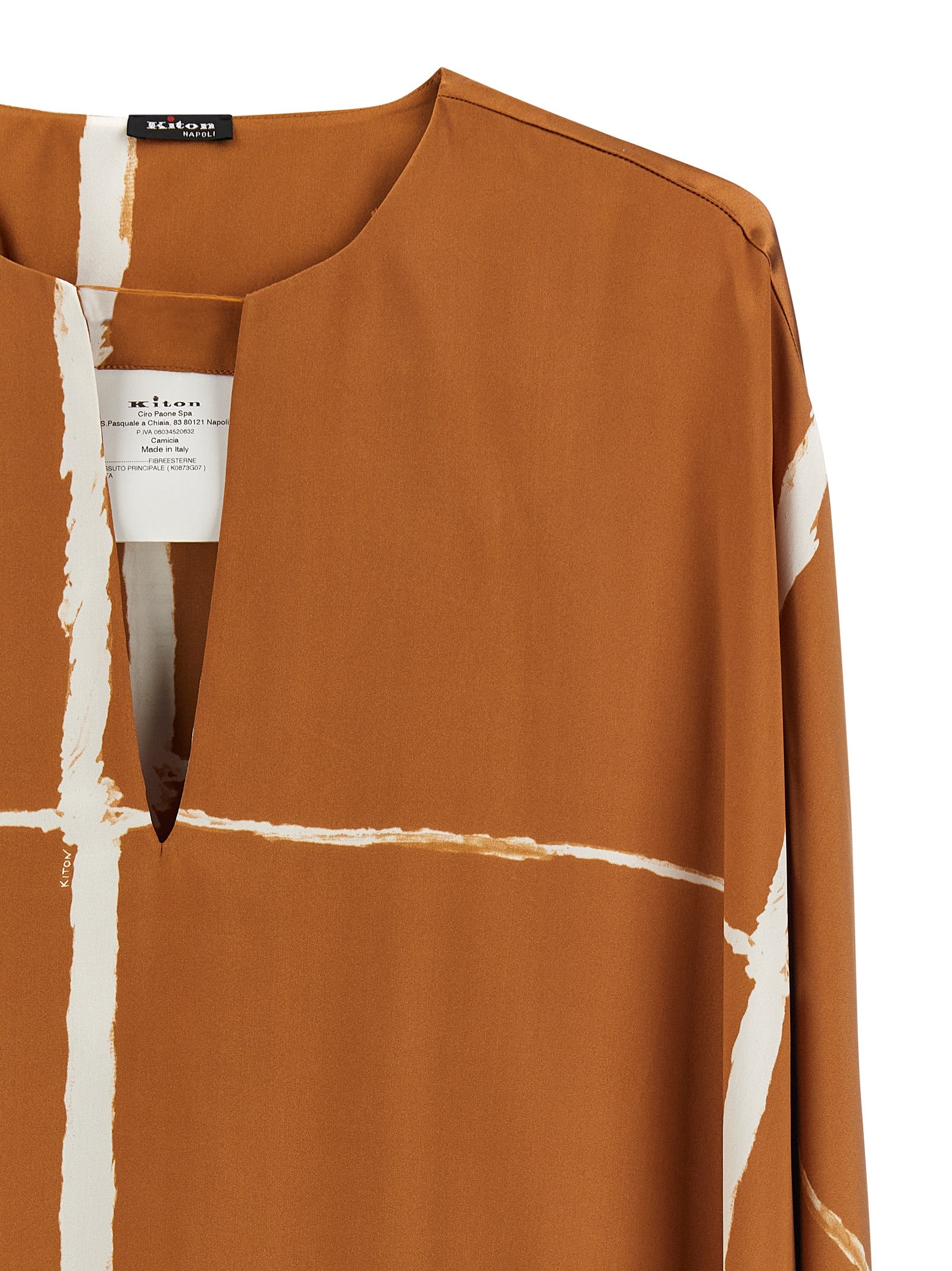 Brown Silk Blouse