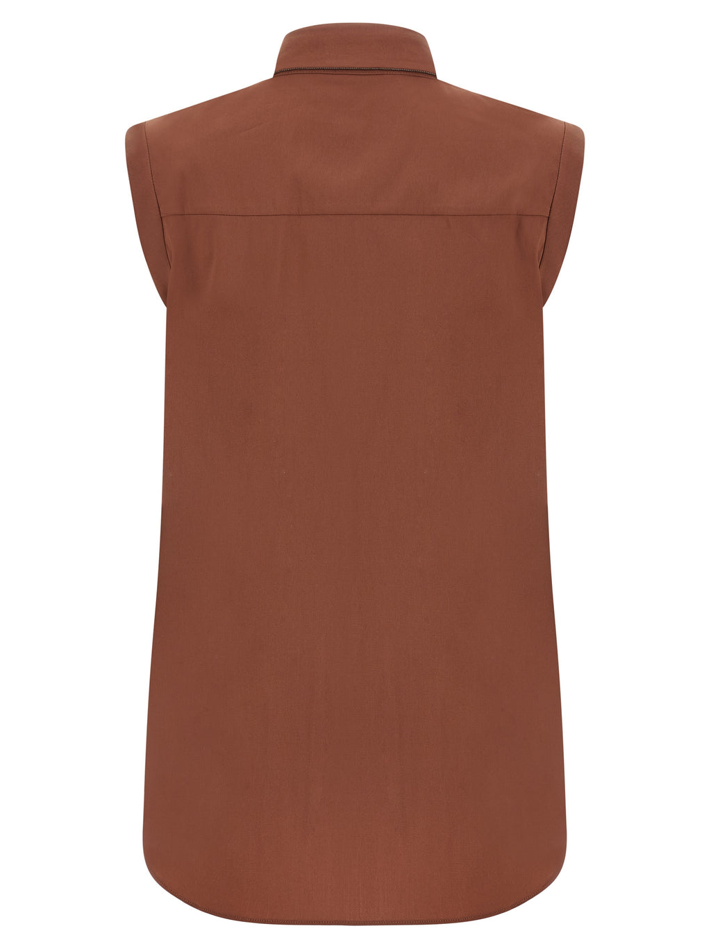 Brown Cotton Blouse