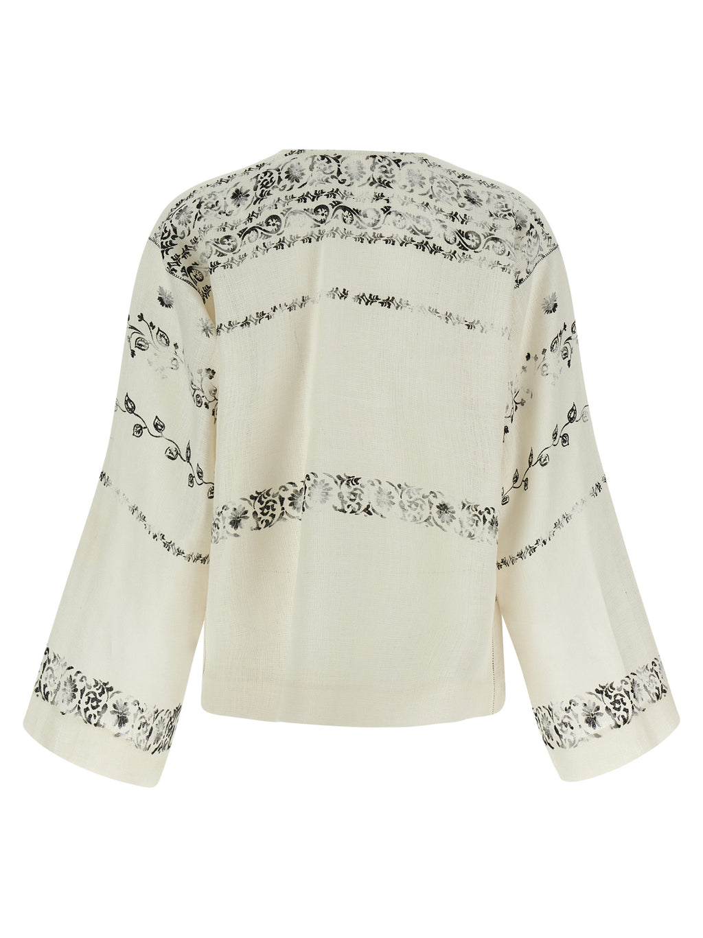 Bicolor Linen Blouse
