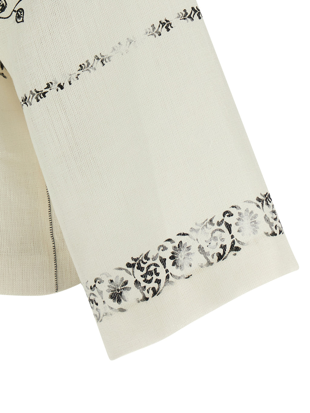 Bicolor Linen Blouse