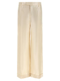 Gold Linen Casual Pants