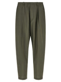 Bicolor Virgin Wool Casual Pants