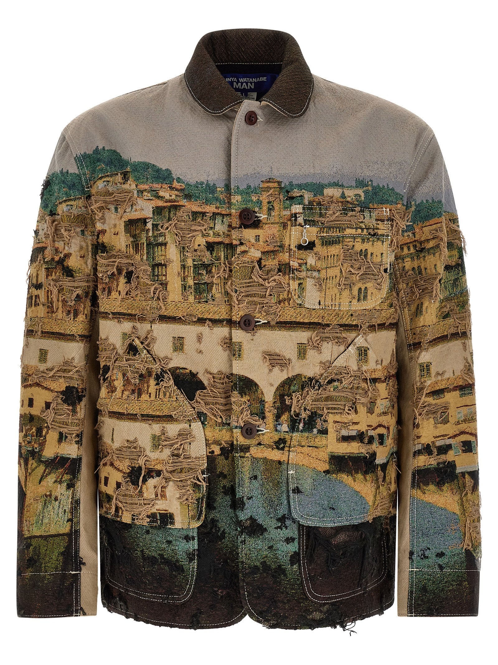 Multicolor Polyester Jacket