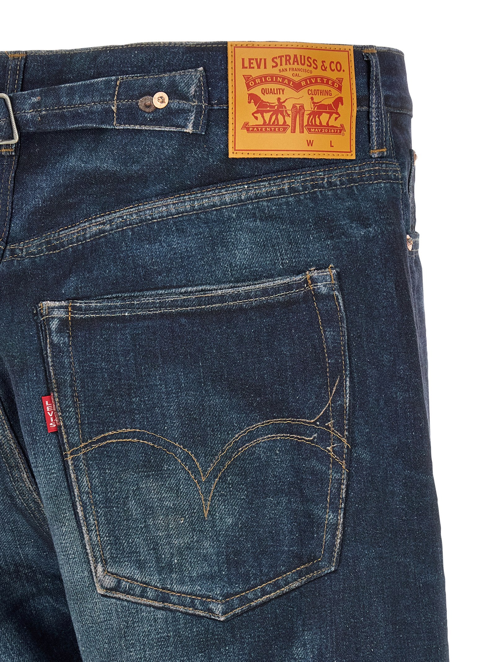 Blue Linen Jeans Denim
