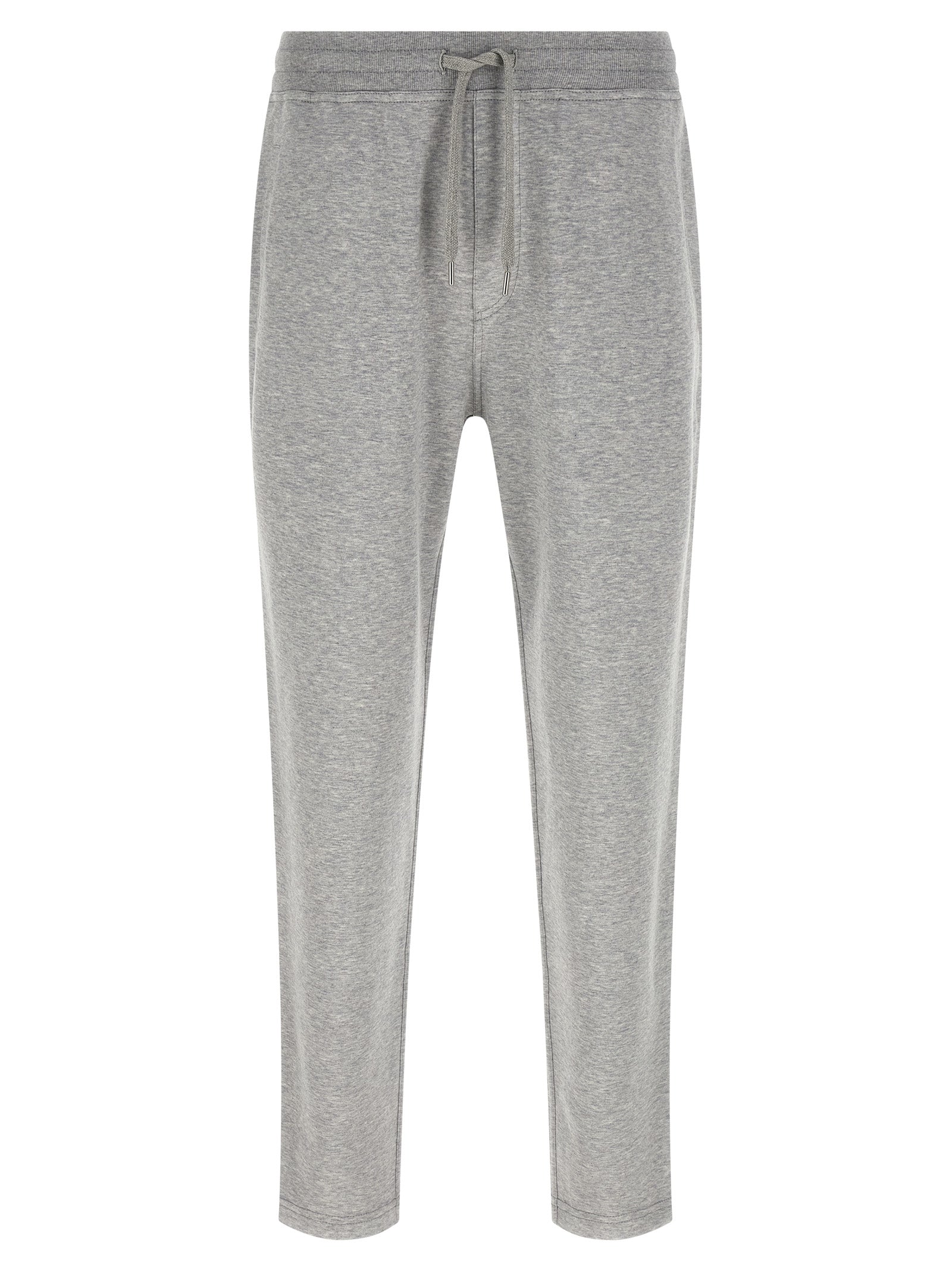 Gray Cotton Athletic Pants