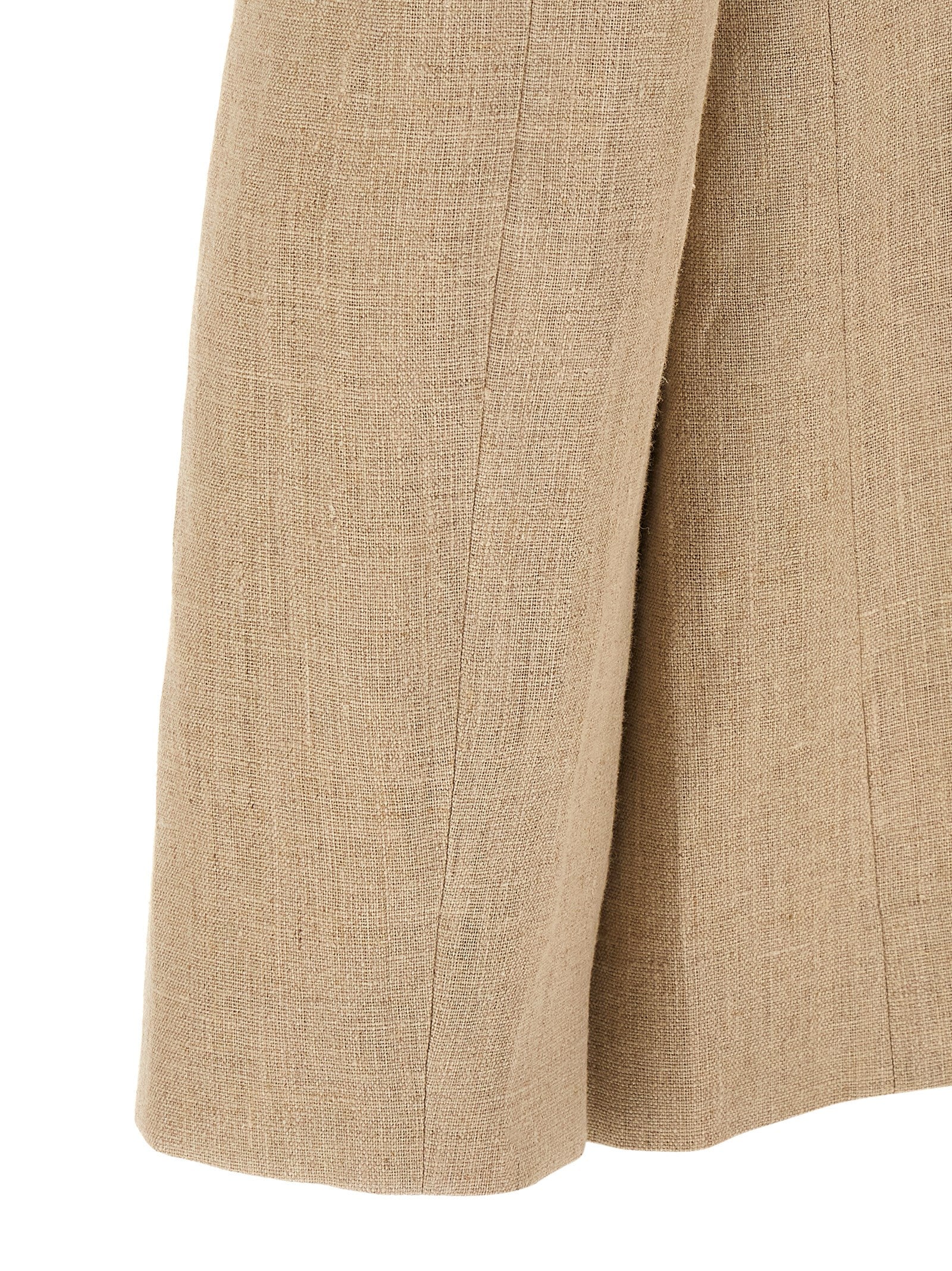 Beige Linen Blazer