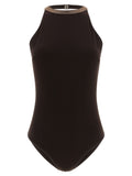 Brown Polyamide One-Piece Swimsuit