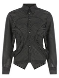 Bicolor Polyester Blouse