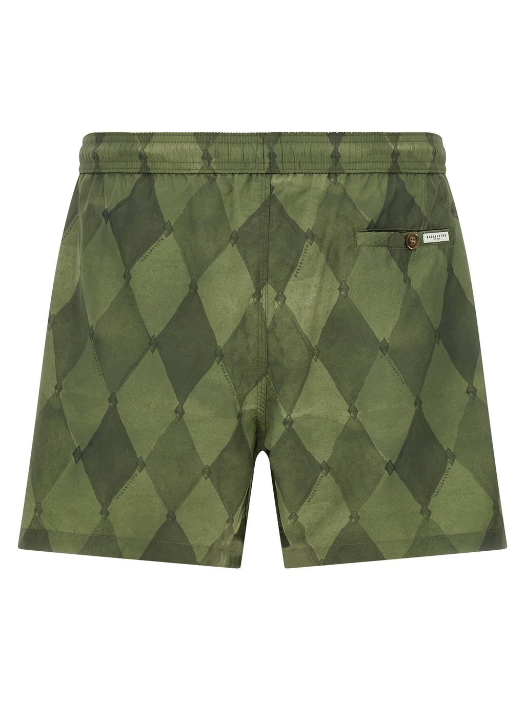 Bicolor Polyester Swim Shorts