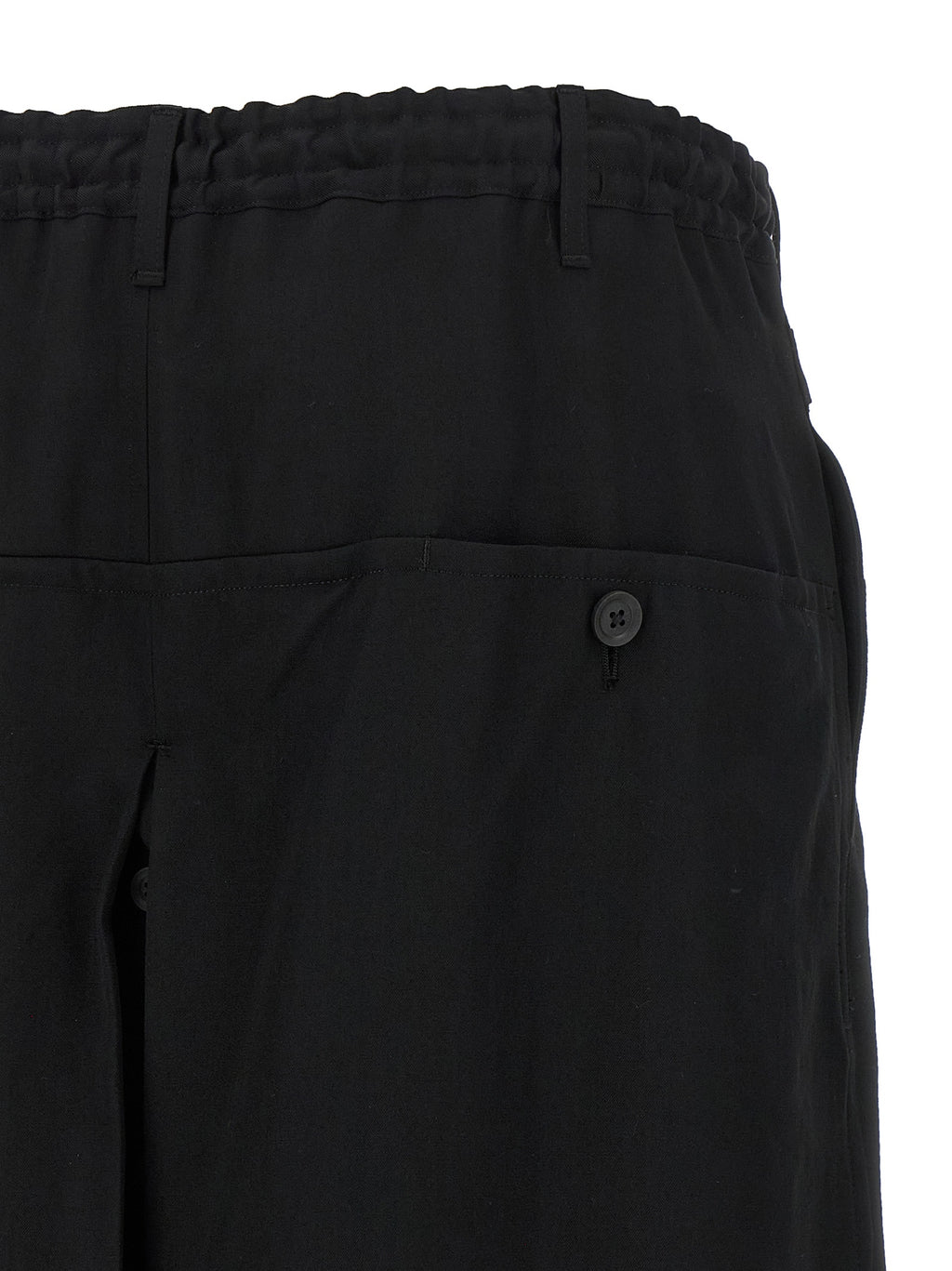 Black Wool Knee Length