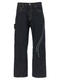 Blue Cotton Jeans Denim