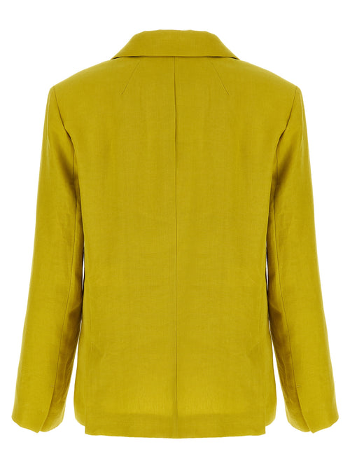 'S Max Mara Bicolor Linen Blazer