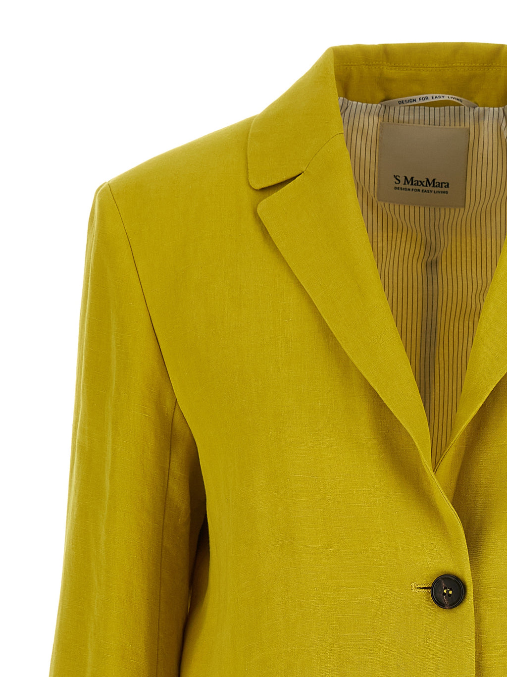 Bicolor Linen Blazer