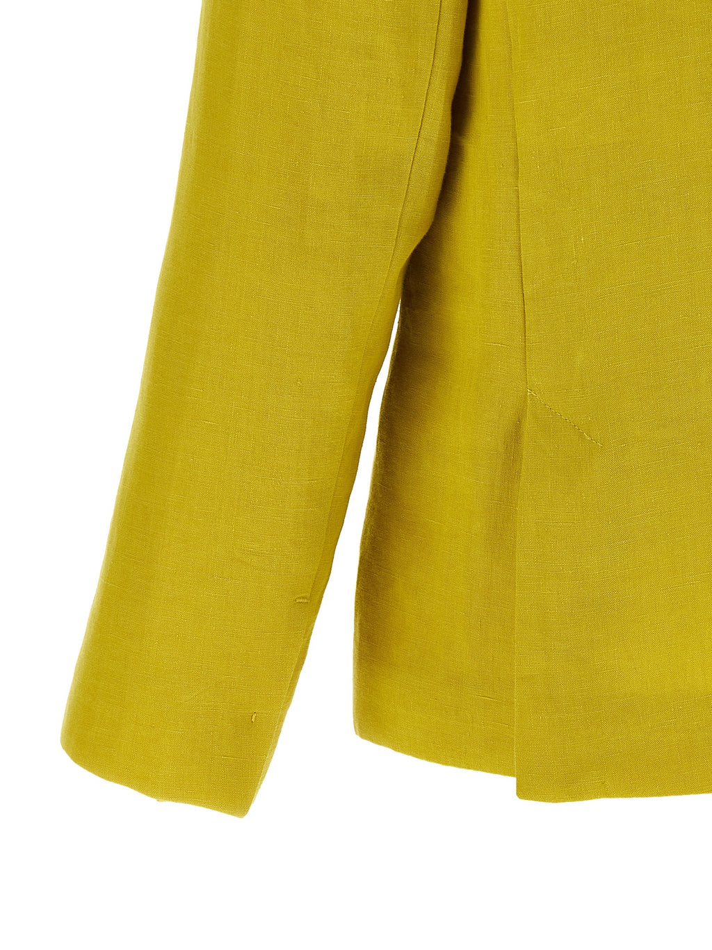 Bicolor Linen Blazer