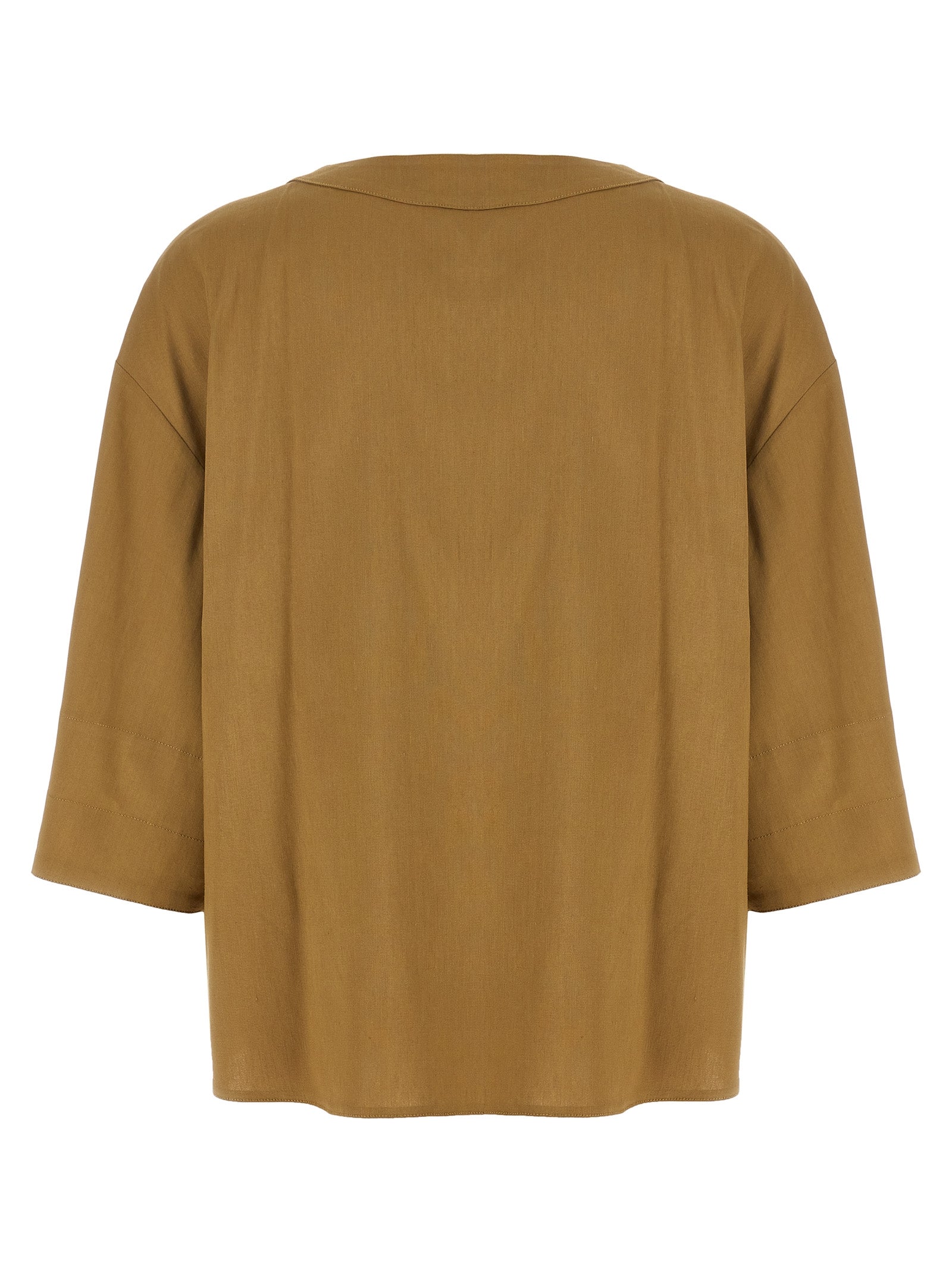 Beige Linen Blouse