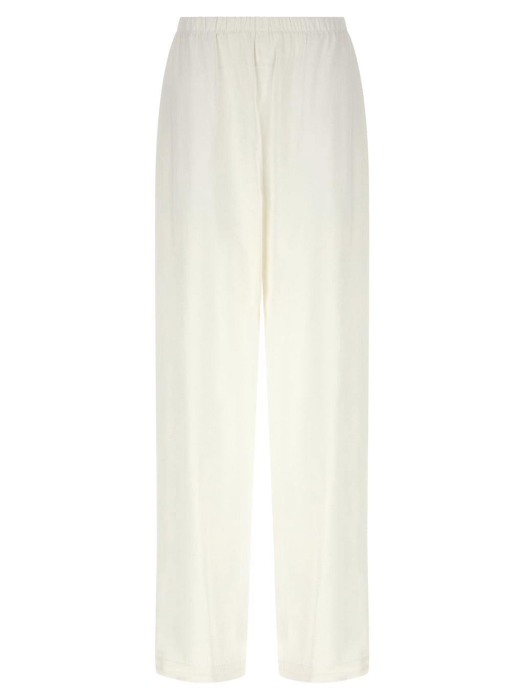 White Linen Casual Pants