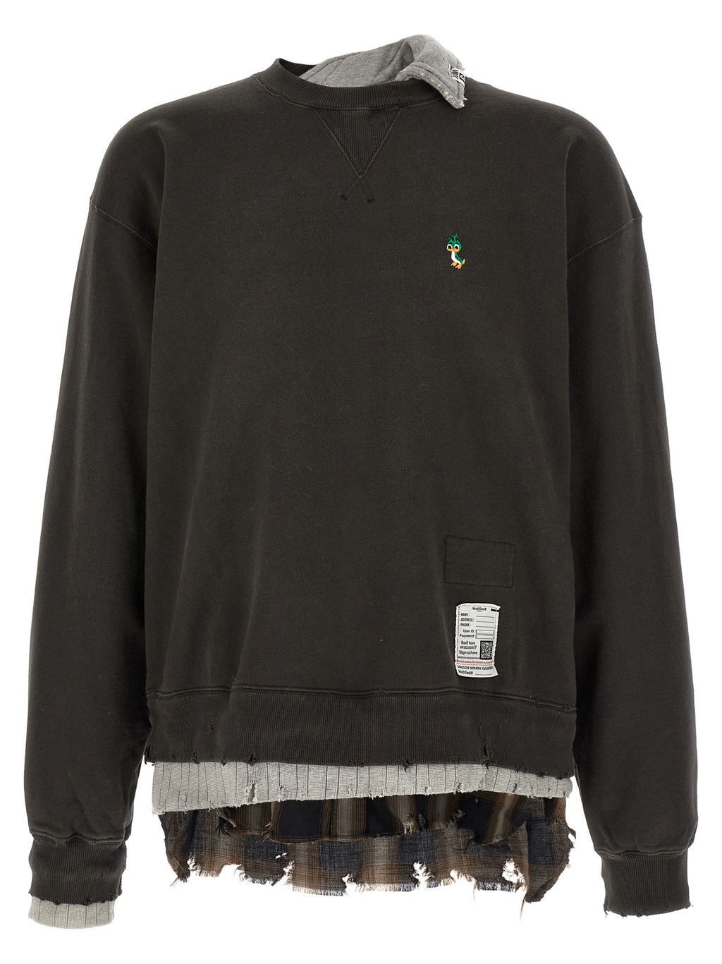 Black Cotton Sweatshirt