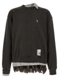 Black Cotton Sweatshirt