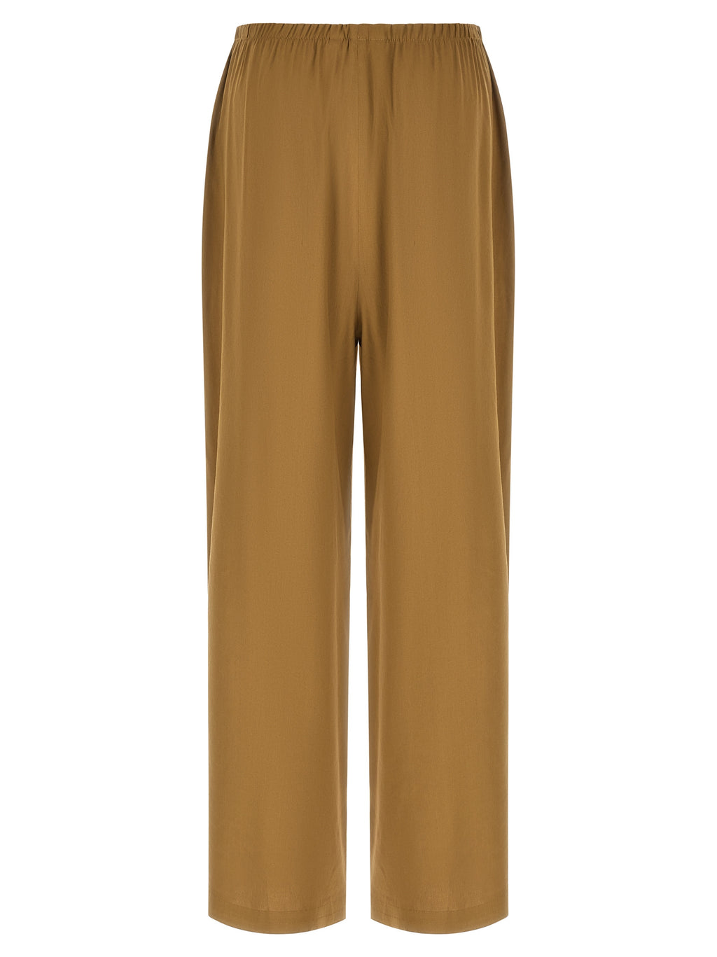 Beige Linen Casual Pants