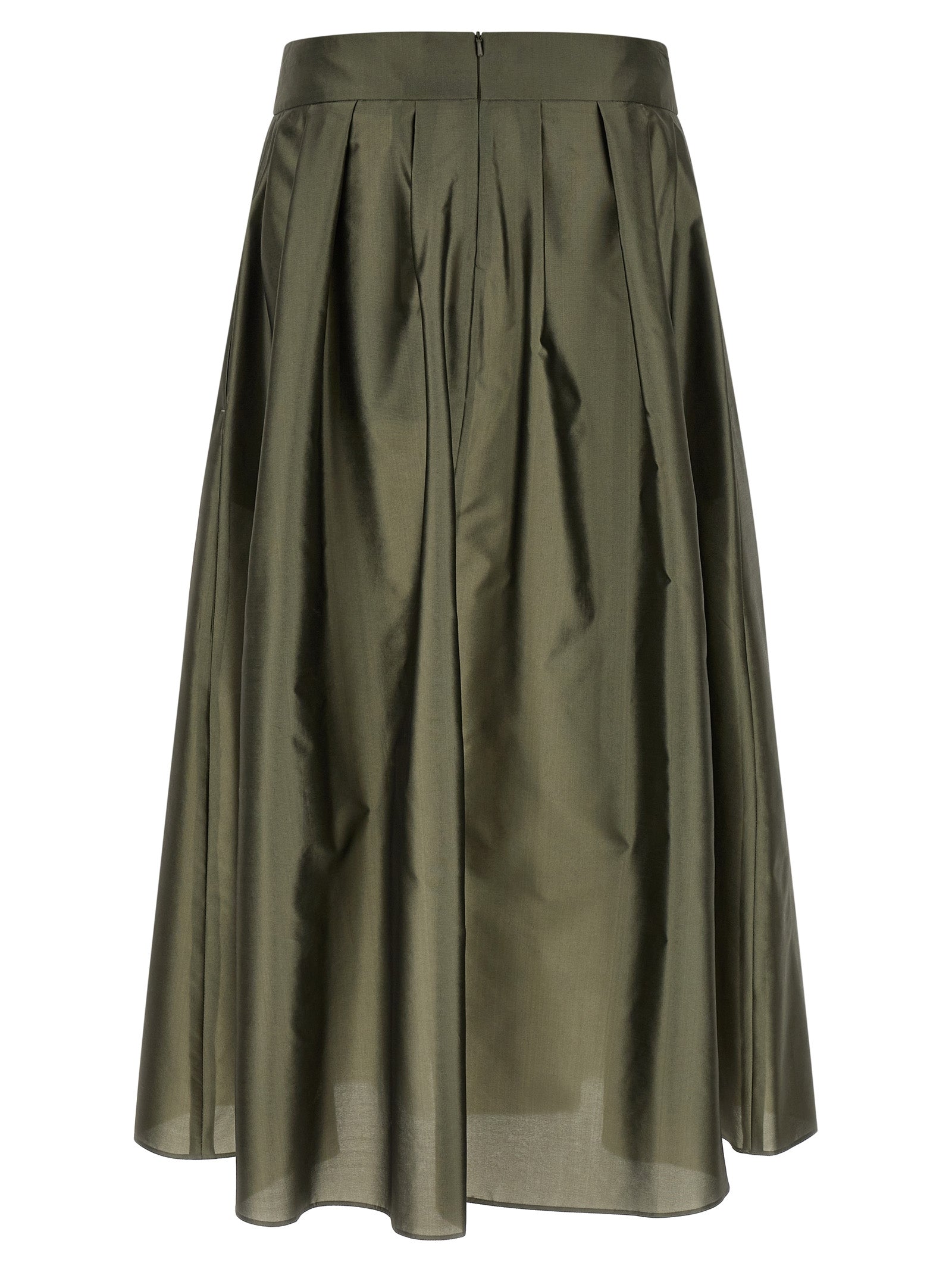 Bicolor Polyester Mini Skirt