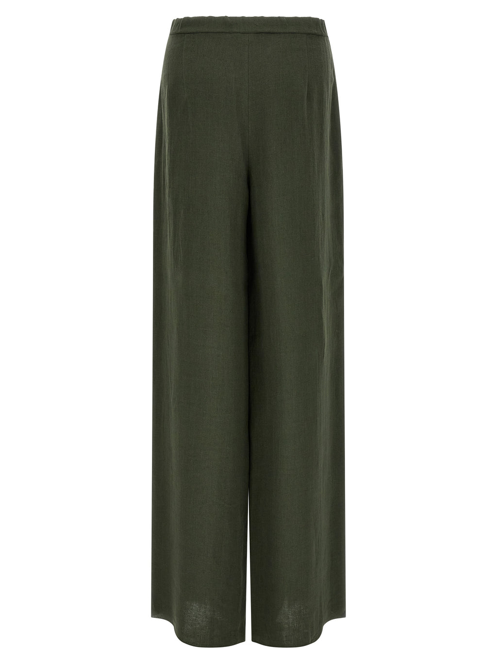 Bicolor Linen Casual Pants