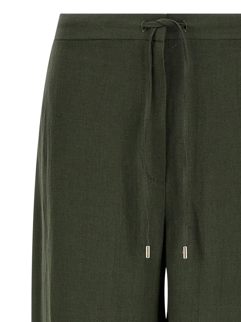Bicolor Linen Casual Pants