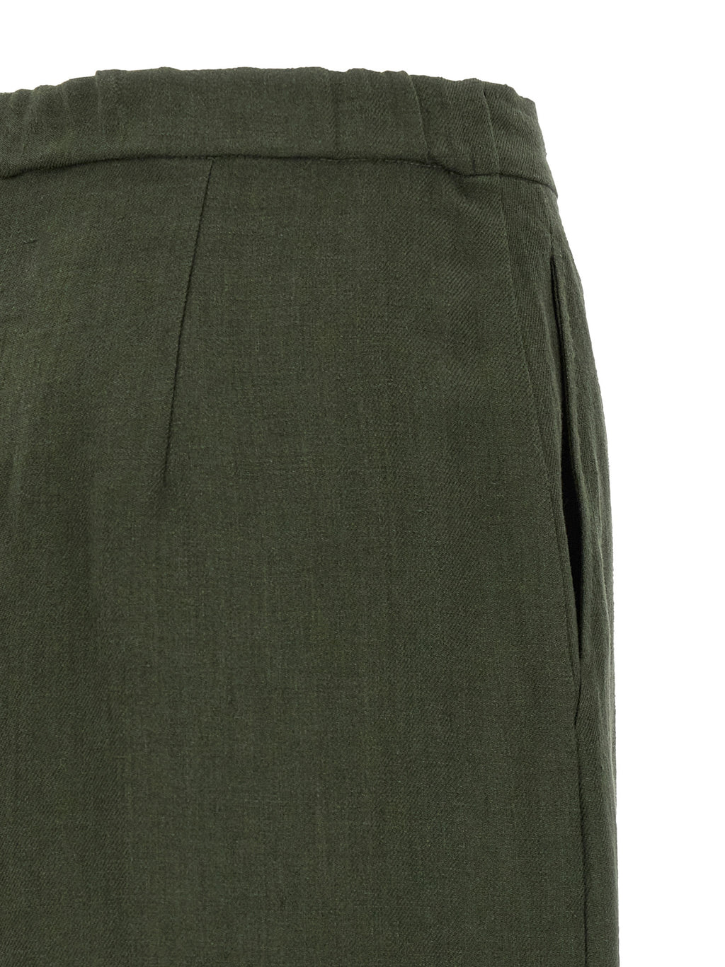 Bicolor Linen Casual Pants