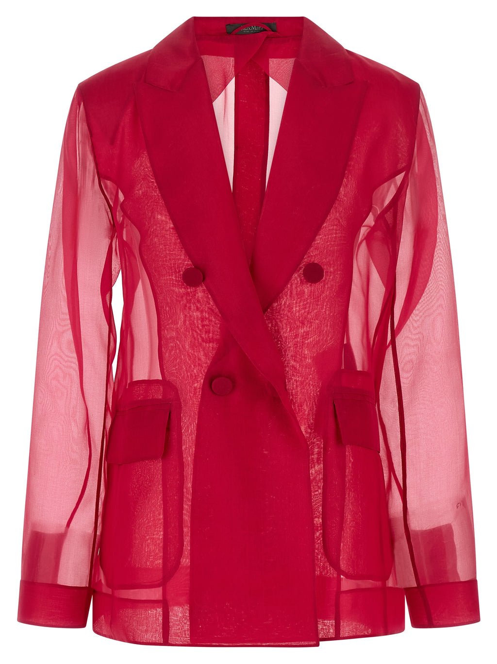 Fuchsia Silk Blazer