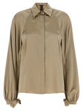 Beige Silk Blouse
