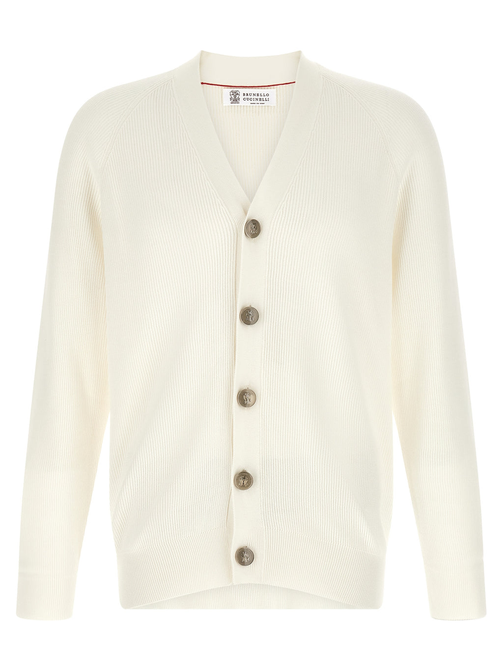 White Cotton Cardigan