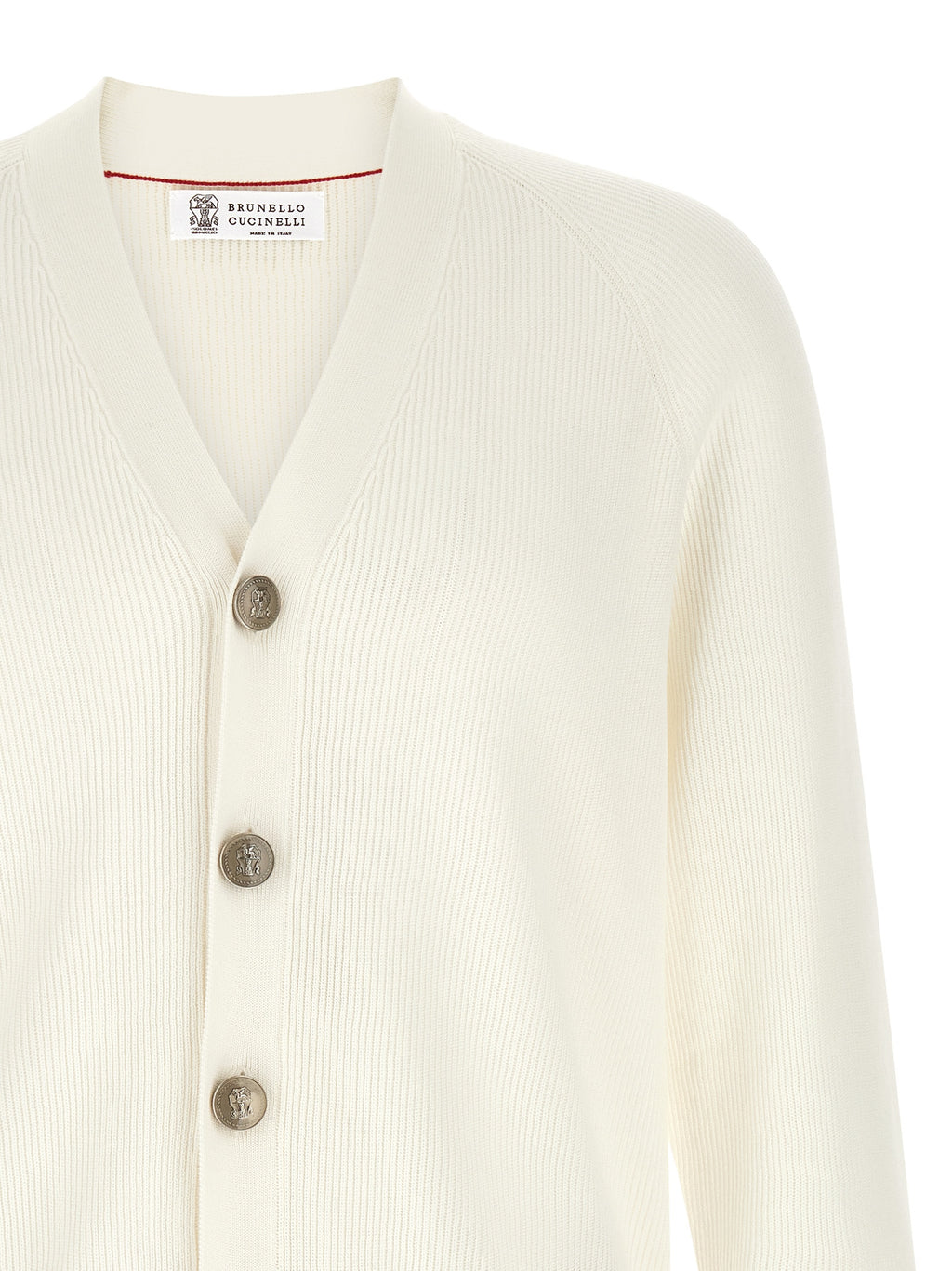 White Cotton Cardigan