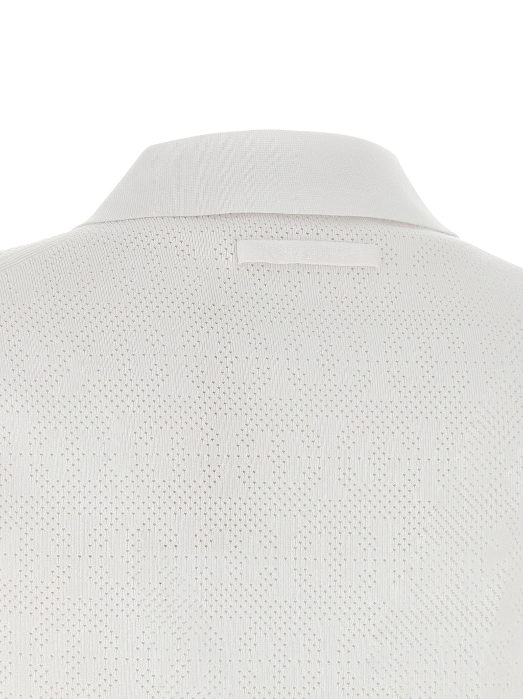 White Viscose Polo Shirt