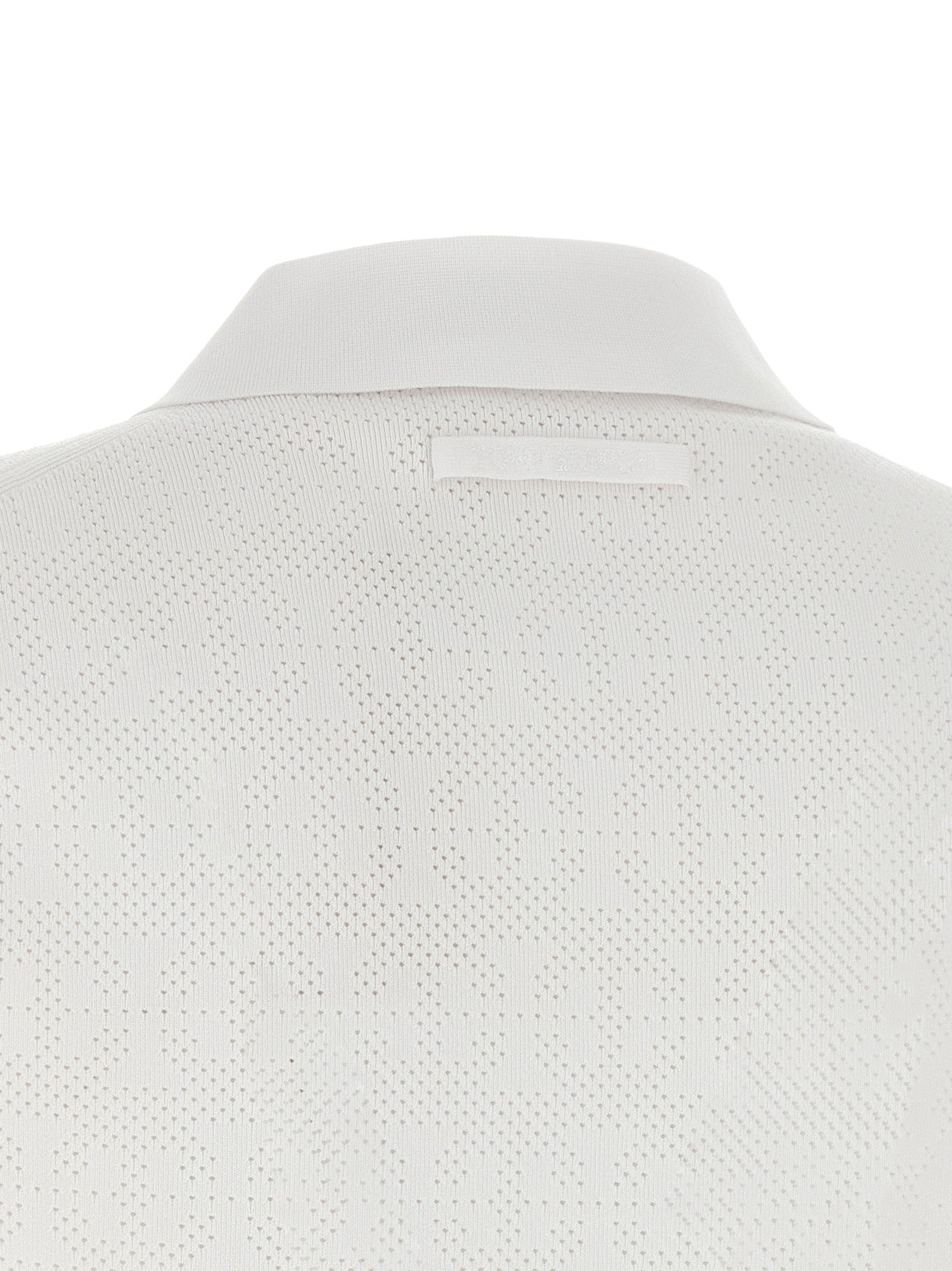 White Viscose Polo Shirt