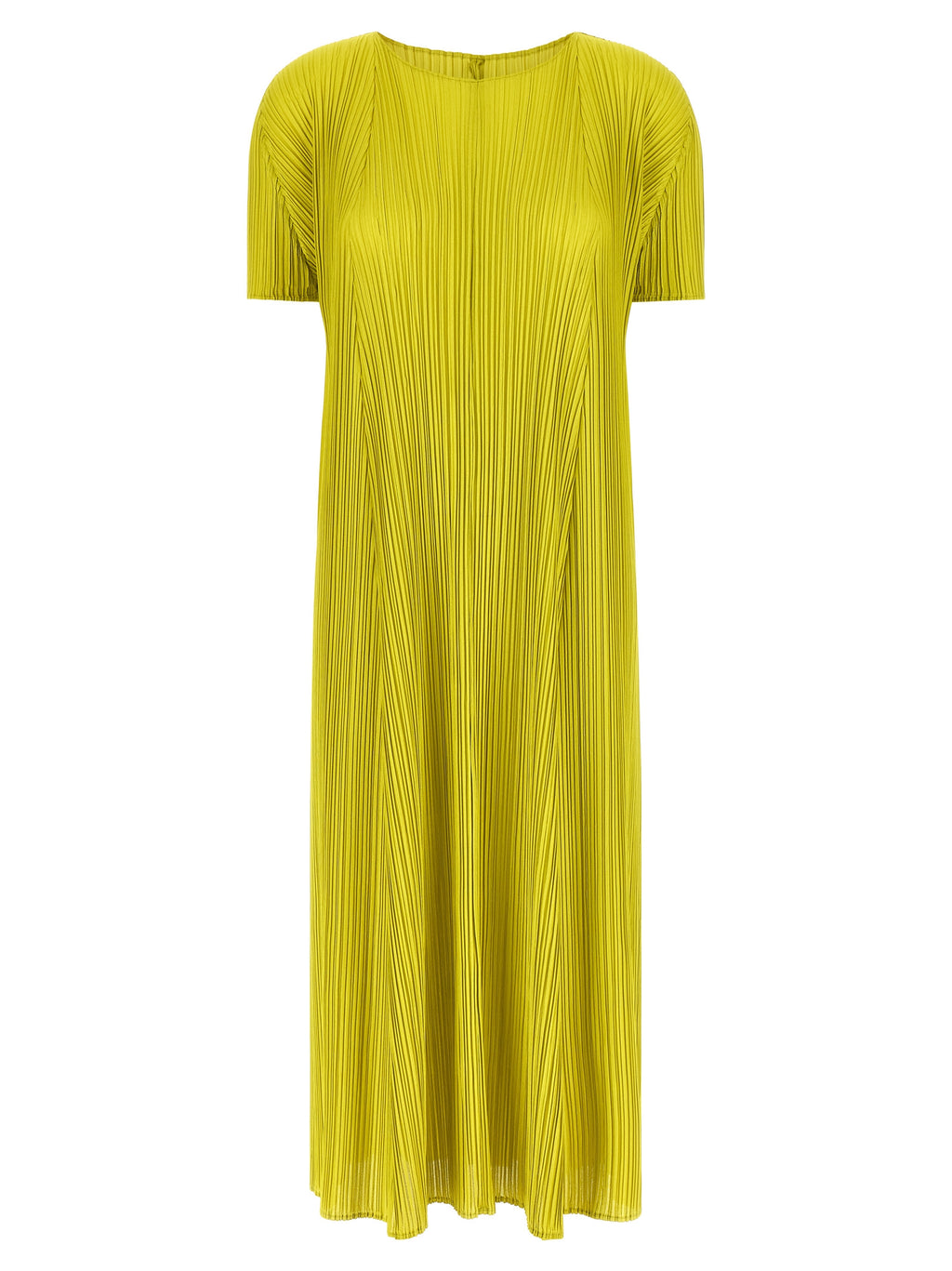 Bicolor Polyester Midi Dress