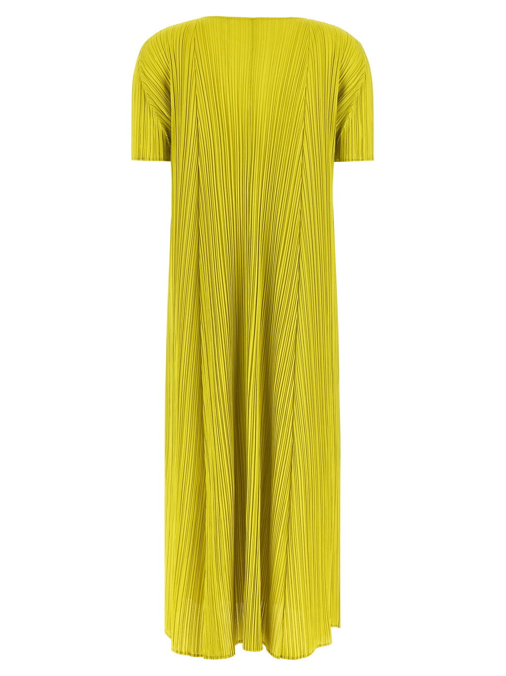 Bicolor Polyester Midi Dress