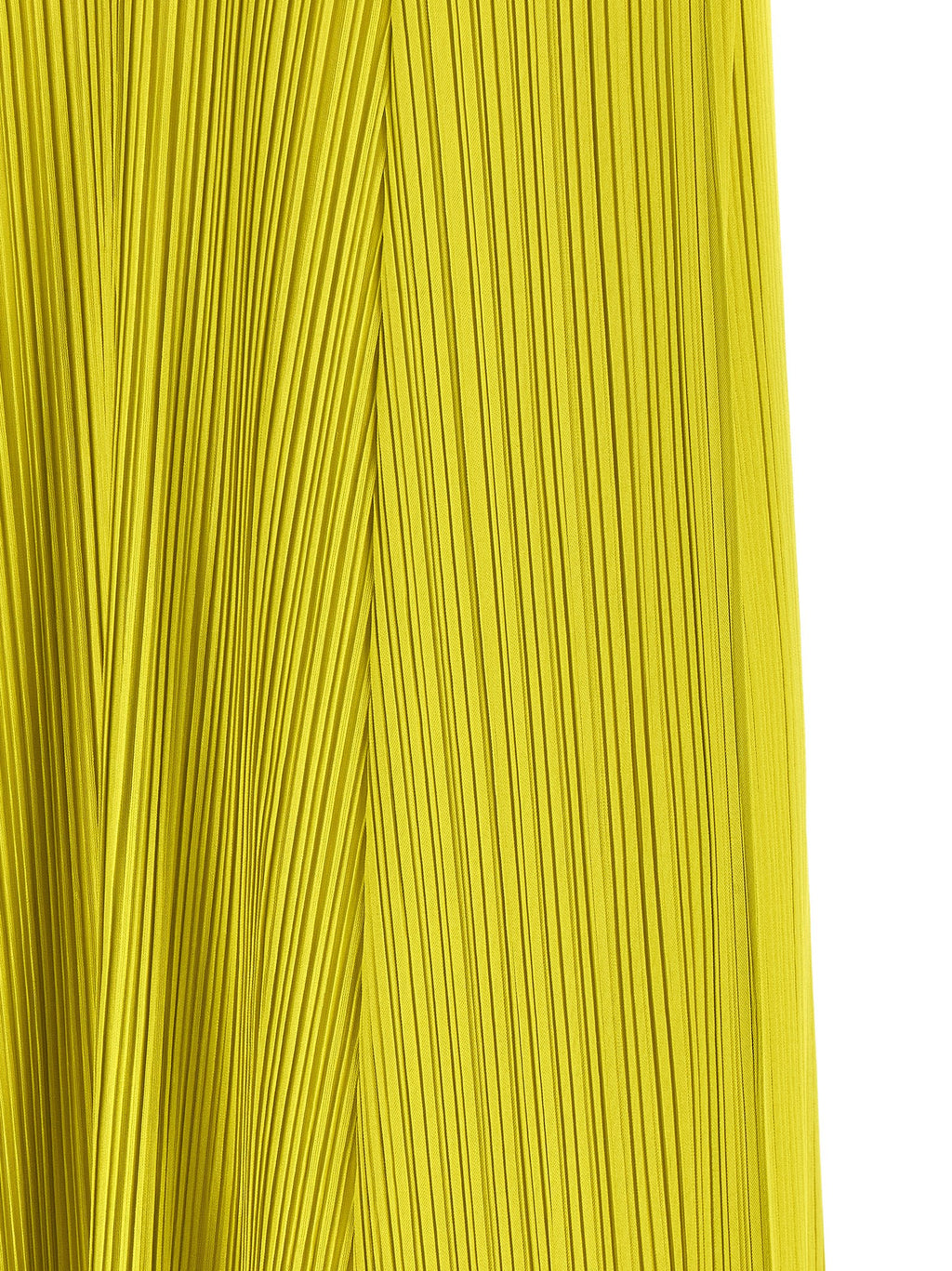 Bicolor Polyester Midi Dress