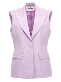 Purple Cotton Blazer