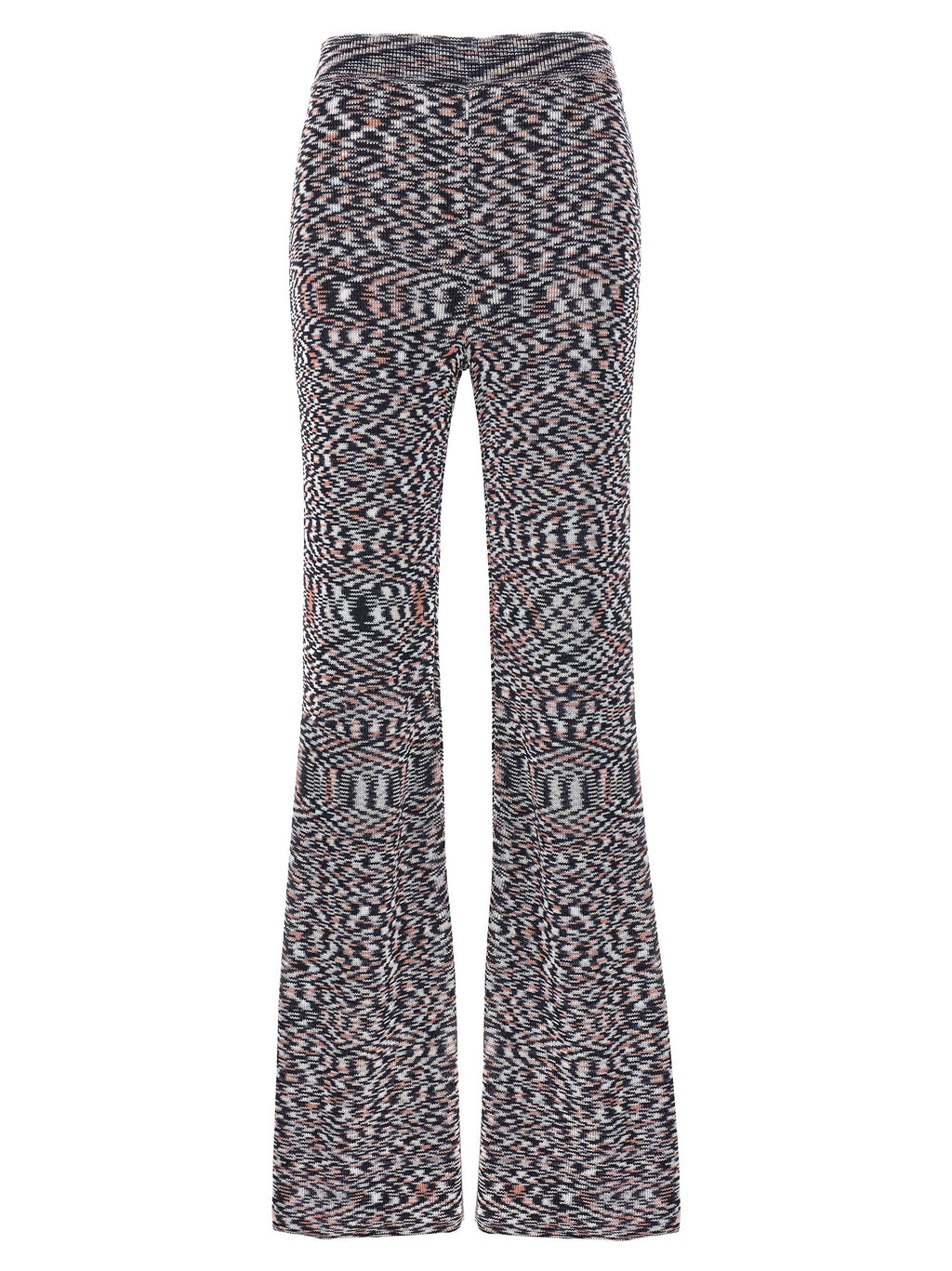 Multicolor Viscose Flared Pants