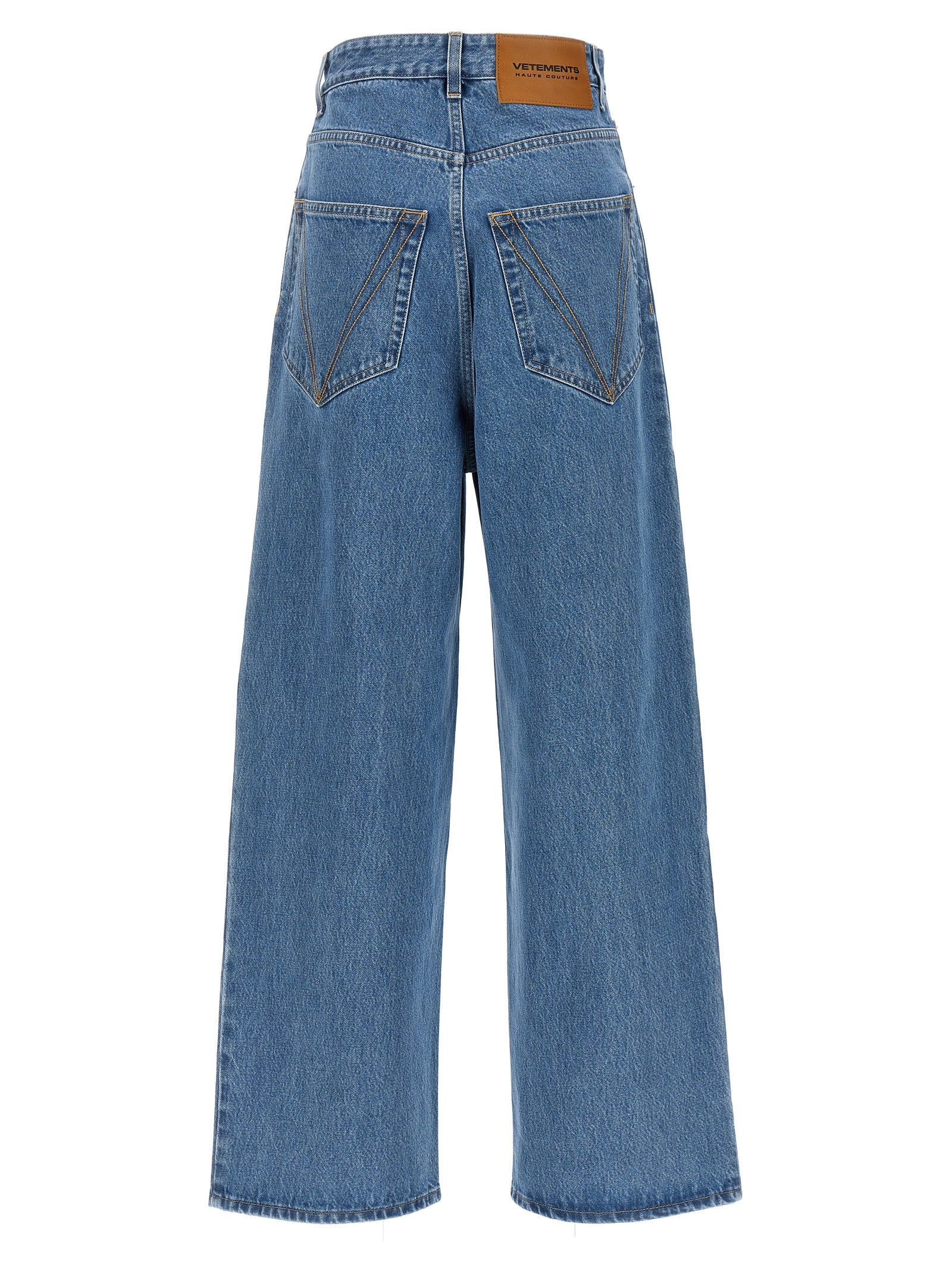 Blue Cotton Relaxed Fit Jeans