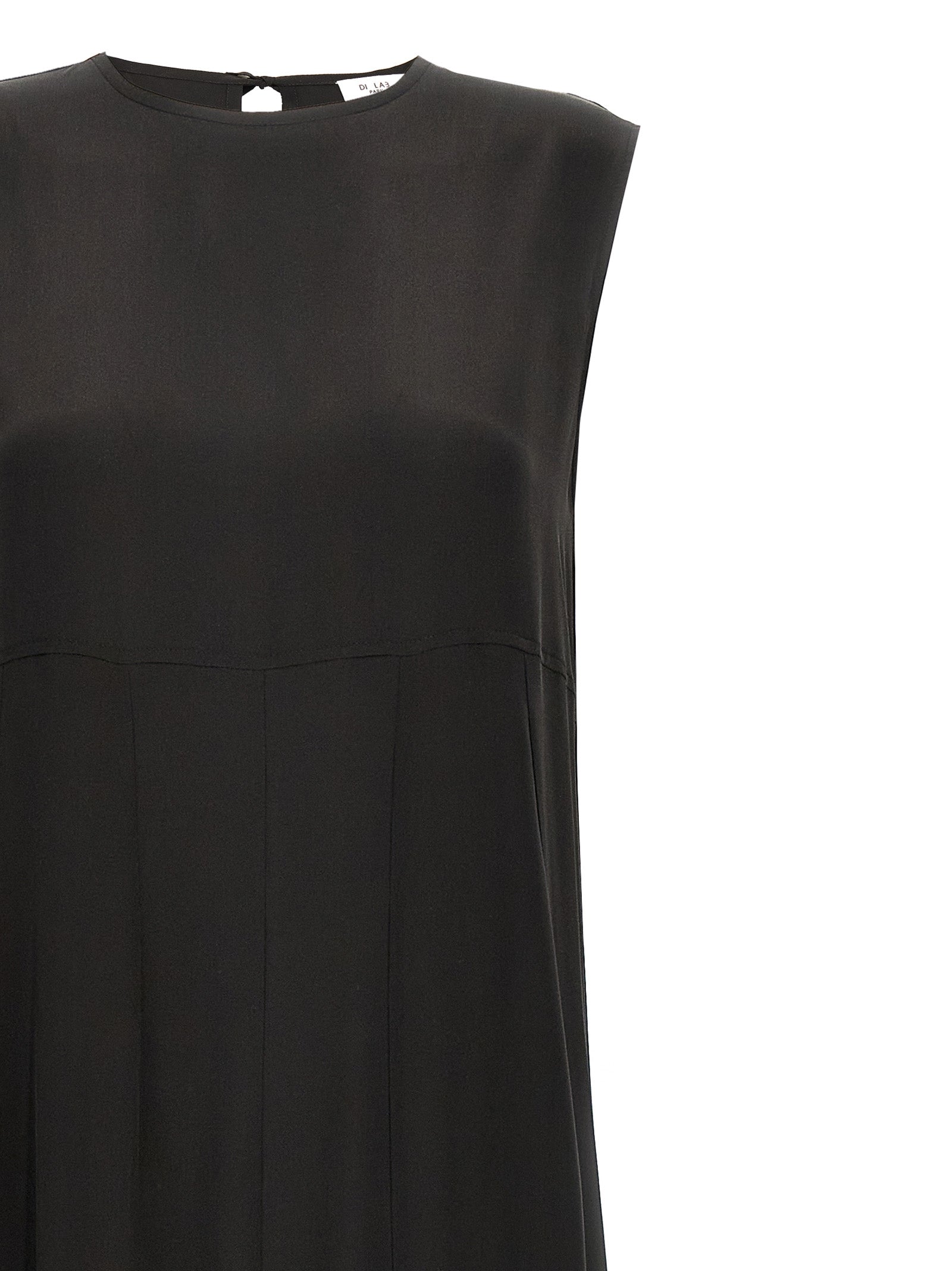 Black Silk Long Dress