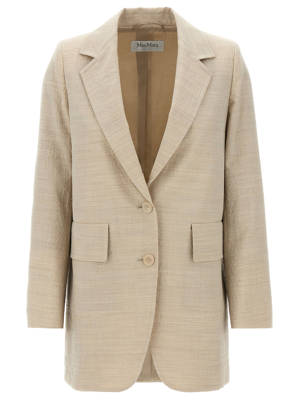 Beige Virgin Wool Blazer