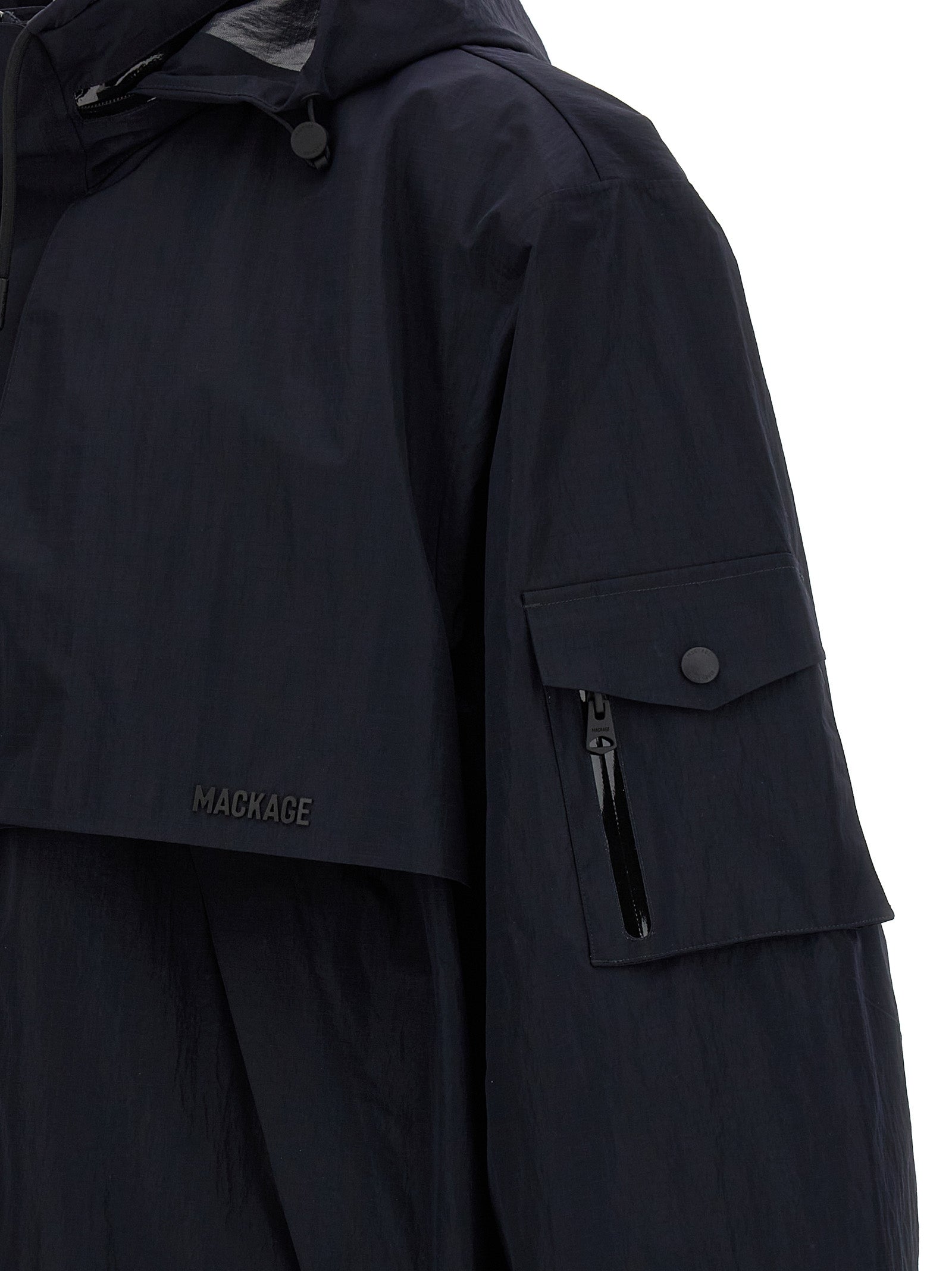 Blue Polyamide Shell Jacket